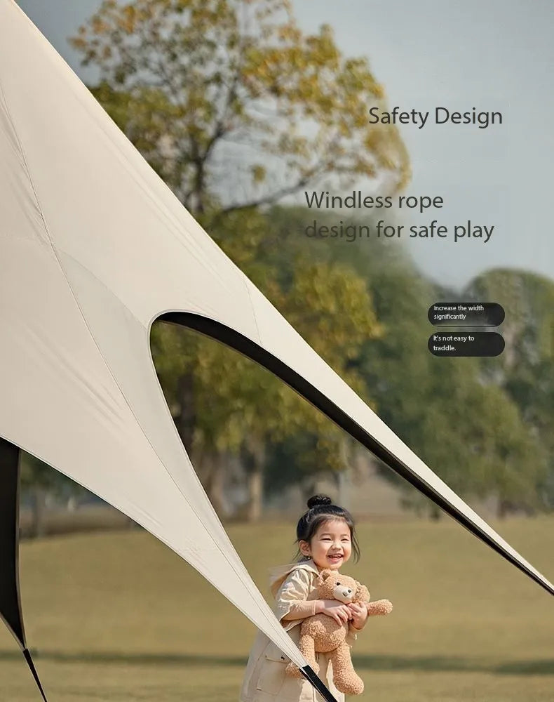 Outdoor Portable Hexagonal Sunshade Canopy Camping Rainproof Quick Setup Sun Shelter Professional Ventilated Outdoor Products