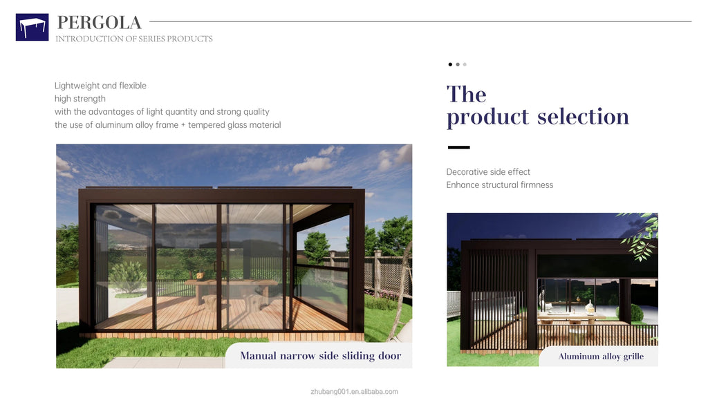 Waterproof Motorized Gazebo Pergola Set 3x3 3x4 5x4 4x6 Garden Sunshade Retractable Outdoor Aluminium for Backyard Powder Coated