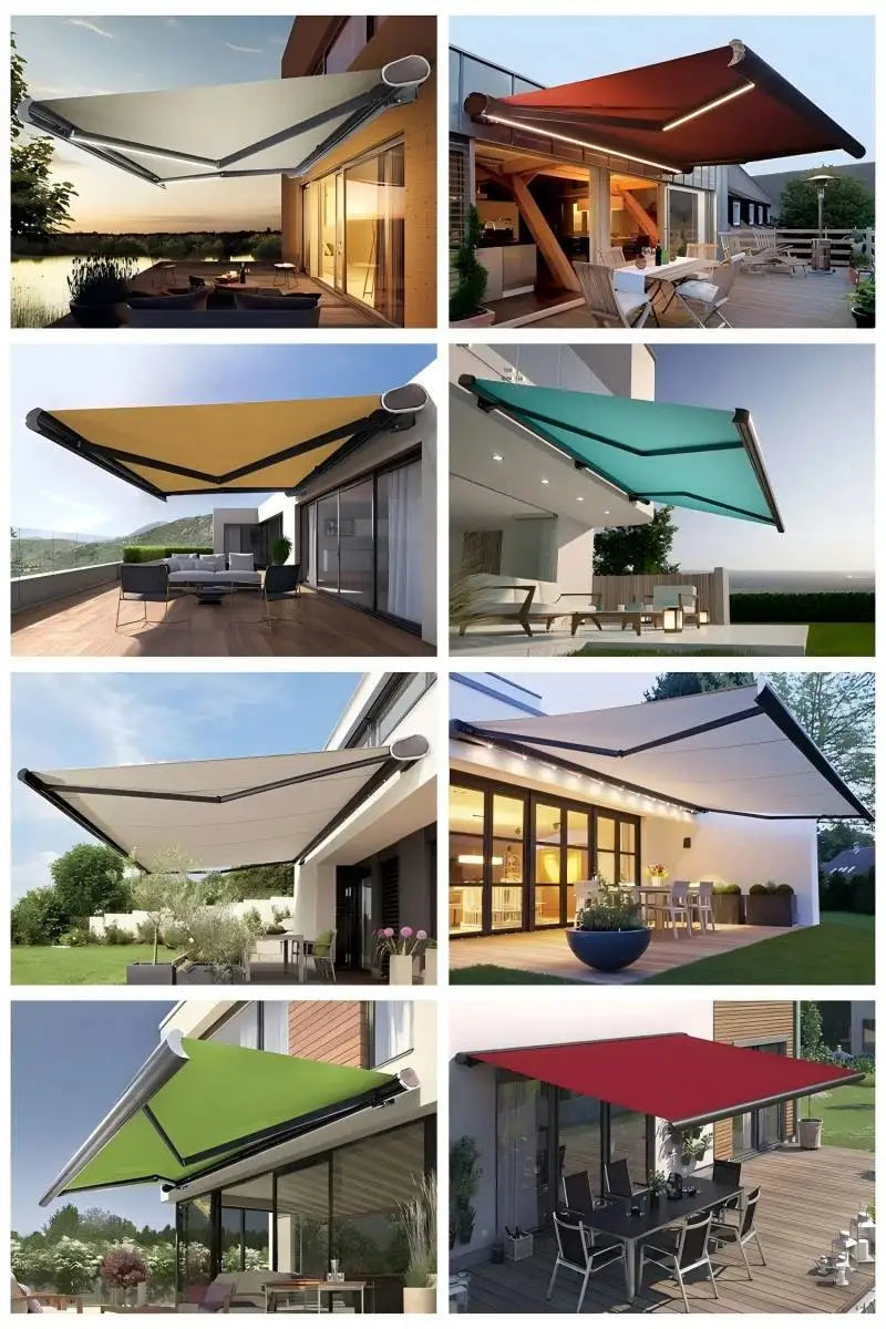 High Quality Electric Sunshade Wind Sensor Intelligent Control Easy Installation Outdoor Patio Sun Shelter UV Resistant Canopy