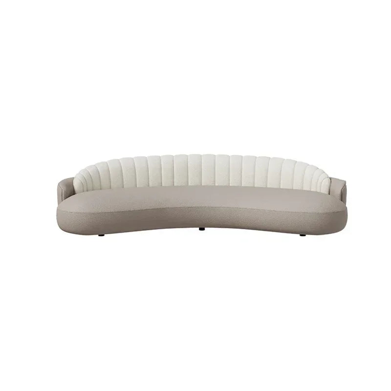 Curved Velvet Couches Modern Lounge Comfortable Nordic Puffs Sofa Luxury Designer Solid Wood Sofas Para El Hogar Home Furniture