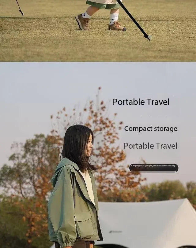 Outdoor Portable Hexagonal Sunshade Canopy Camping Rainproof Quick Setup Sun Shelter Professional Ventilated Outdoor Products
