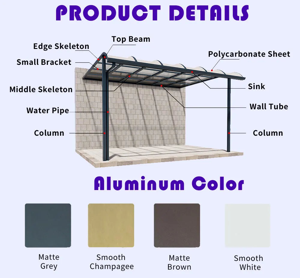 Membrane Structure Carport，Tensile Fabric Parking Shelter for Factory Commercial Use, Custom Size Sun Rain Canopy