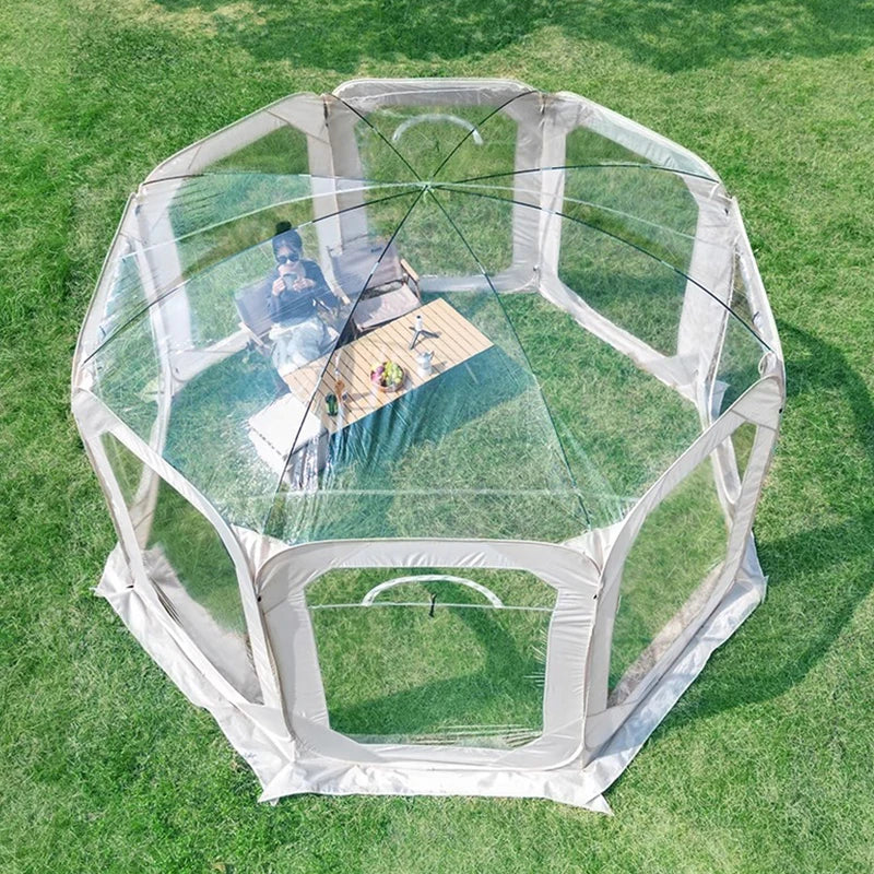 New Star Tent Transparent Bubble House Sun Room 4-10 Person PVC Courtyard Restaurant Shed Camping Supplies Outdoor Camping
