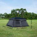 4/8/12-Person Outdoor Camping Tent with Extendable Canopy: Mosquito-proof, waterproof, and UV-resistant; well-ventilated and breathable to prevent stuffiness; quick to set up and easy to pack away; suitable for all seasons an