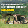 Tunnel tent 8-12 person 4-season double-layer waterproof UV resistant and windproof tent Family outdoor camping tent detachabl