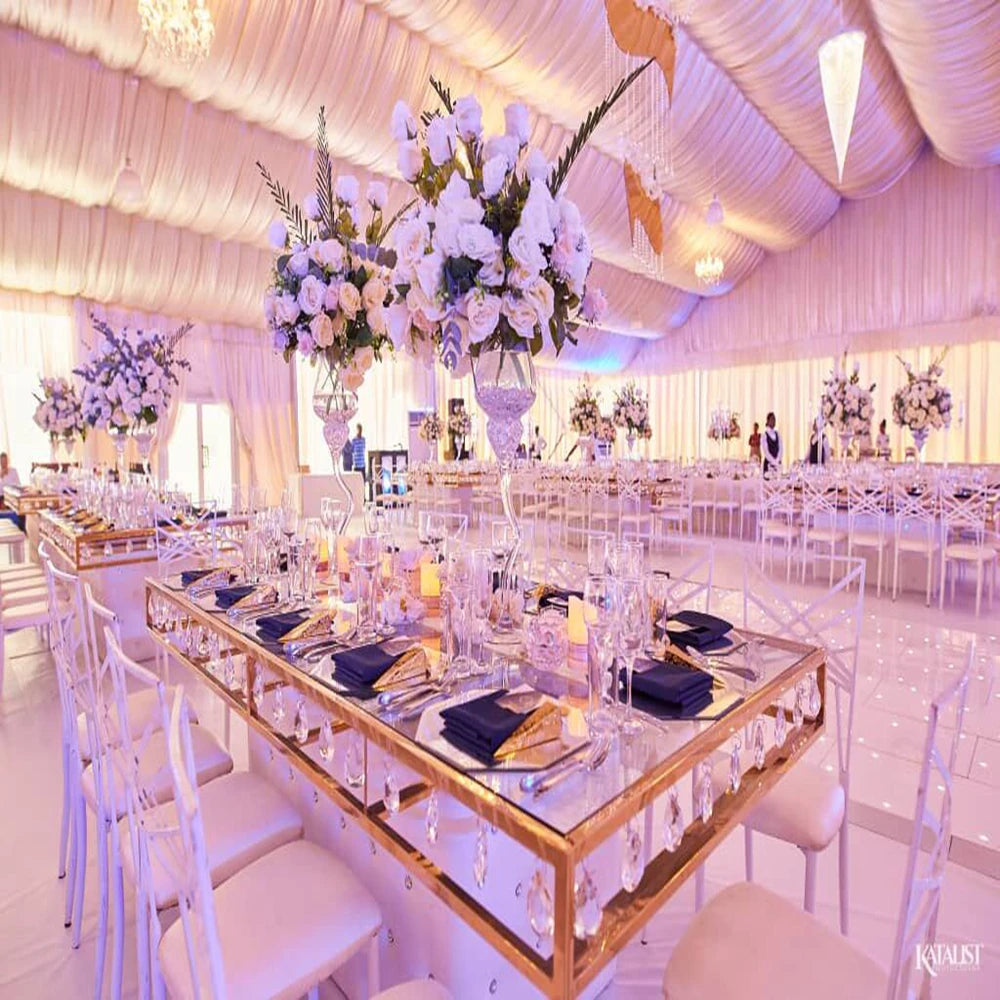Outdoor Large Span Exhibition Wedding Event Tent Sunshade Canopy Tent Room 20 X 40 Party Tent For 200 500 People