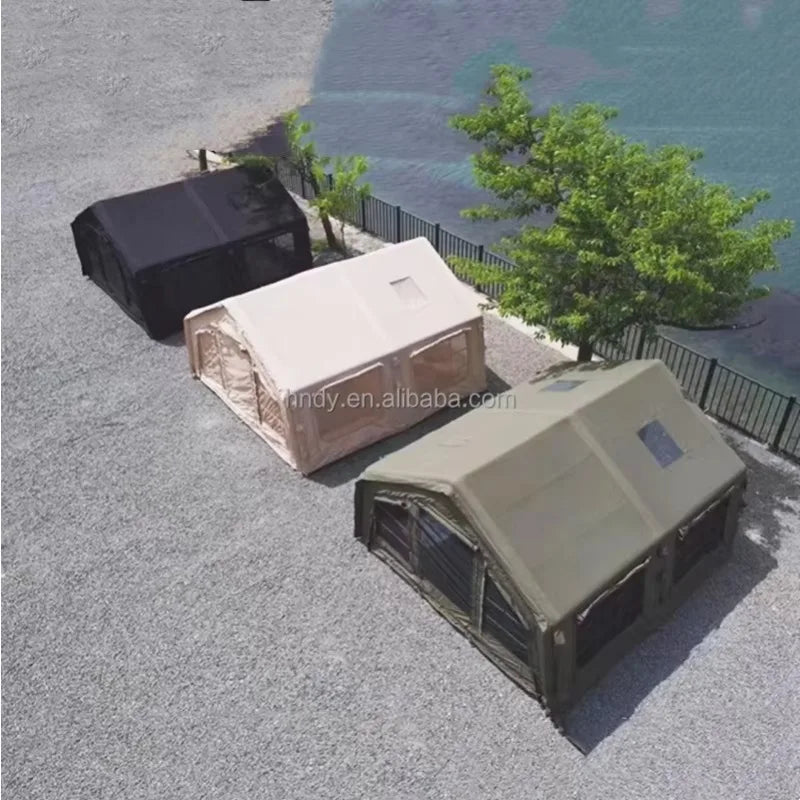 2026 17.28 Black Outdoor Camping Inflatable Tent Suitable For Outdoor Gatherings Of 8 To 12 People