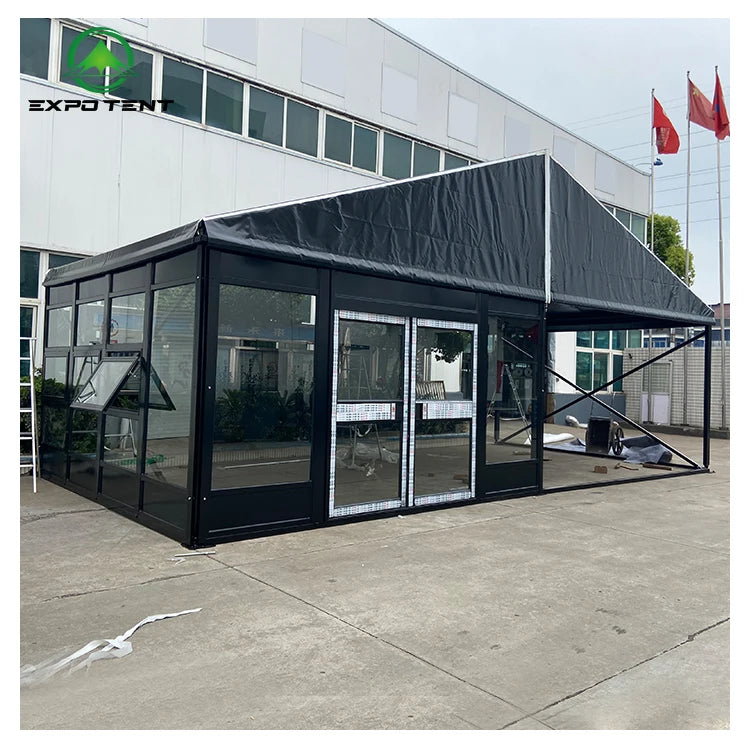 Outdoor Large Span Exhibition Wedding Event Tent Sunshade Canopy Tent Room 20 X 40 Party Tent For 200 500 People