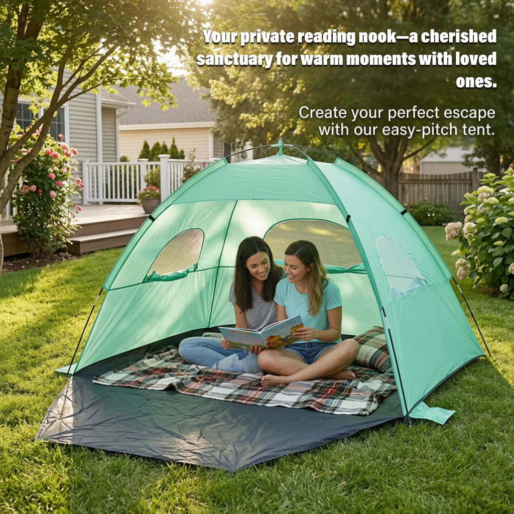 Compact Portable Beach Canopy Tent Pop-Up Shelter for Poolside Spring Camping Music Festivals - Lightweight Outdoor Protection