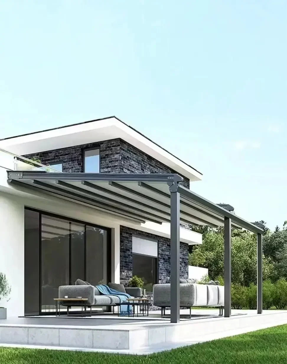 Arches Arbours Retractable Pergola Roof De Aluminio Waterproof Fold Canopy Bioclimate Automatic Awning Electric Gazebo Pergola