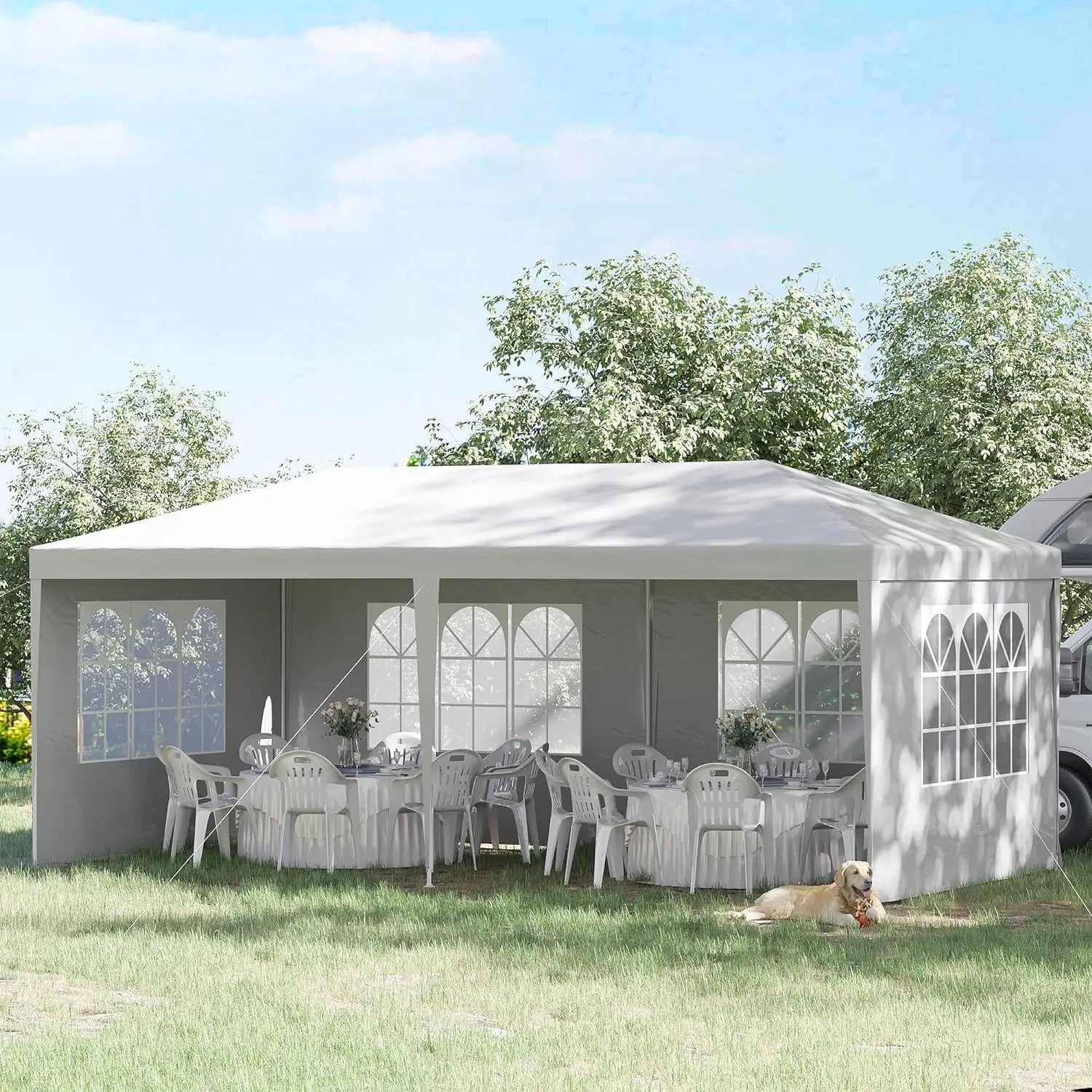 Tente de réception extérieure, chapiteau de camping, tente de fête, abri de jardin pour mariages, événements, barbecues, stands, personnalisable