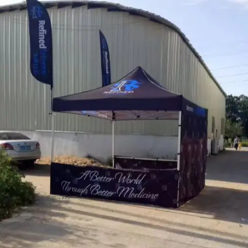 Exhibition Event Marquee Gazebos Custom Printed Business Advertising Canopy Pop Up Foldable Tent