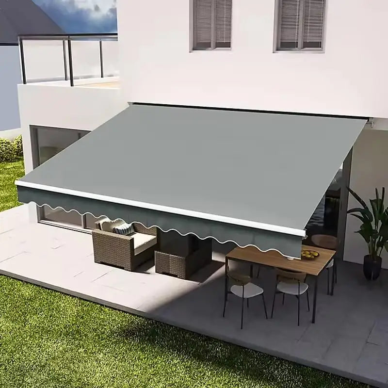 Modern outdoor retractable aluminum patio awning, awning can be customized in style,