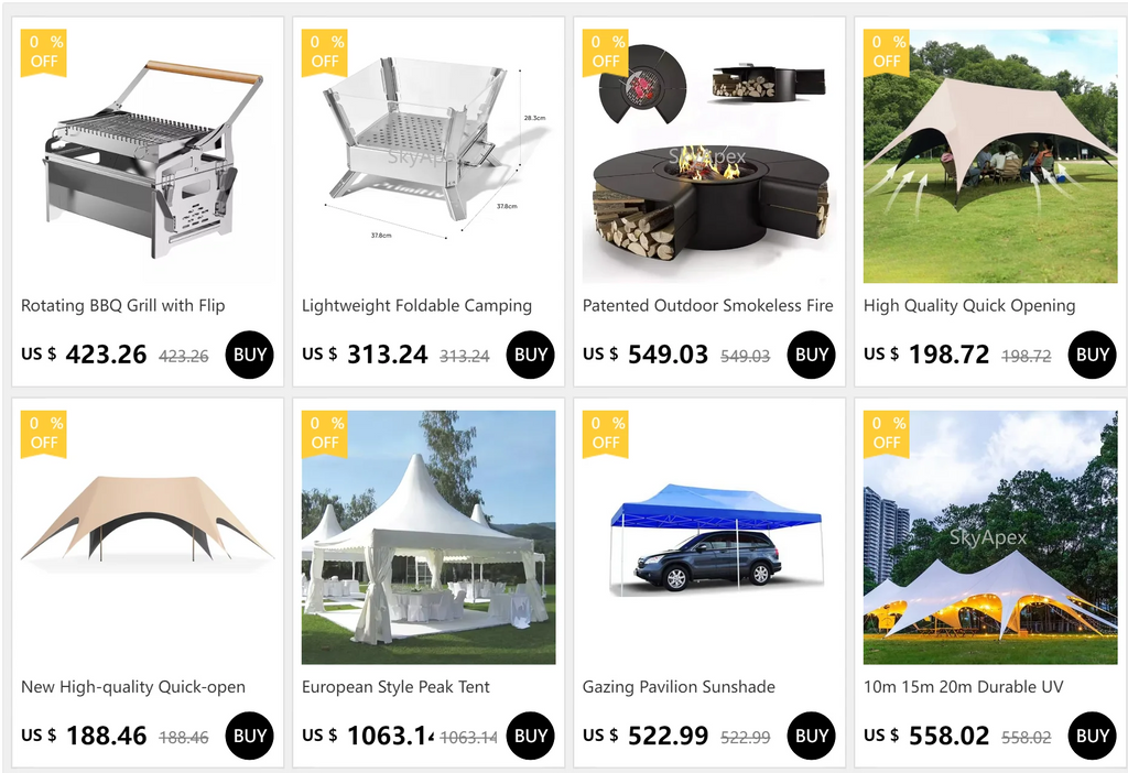 10m 15m 20m Durable UV Resistant Waterproof Windproof Heavy Duty Outdoor Sun Shade  Marquee Party Canopy Tent for Wedding Events