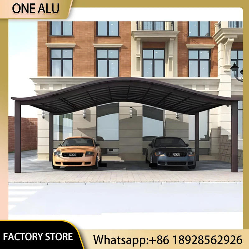 Membrane Structure Carport，Tensile Fabric Parking Shelter for Factory Commercial Use, Custom Size Sun Rain Canopy