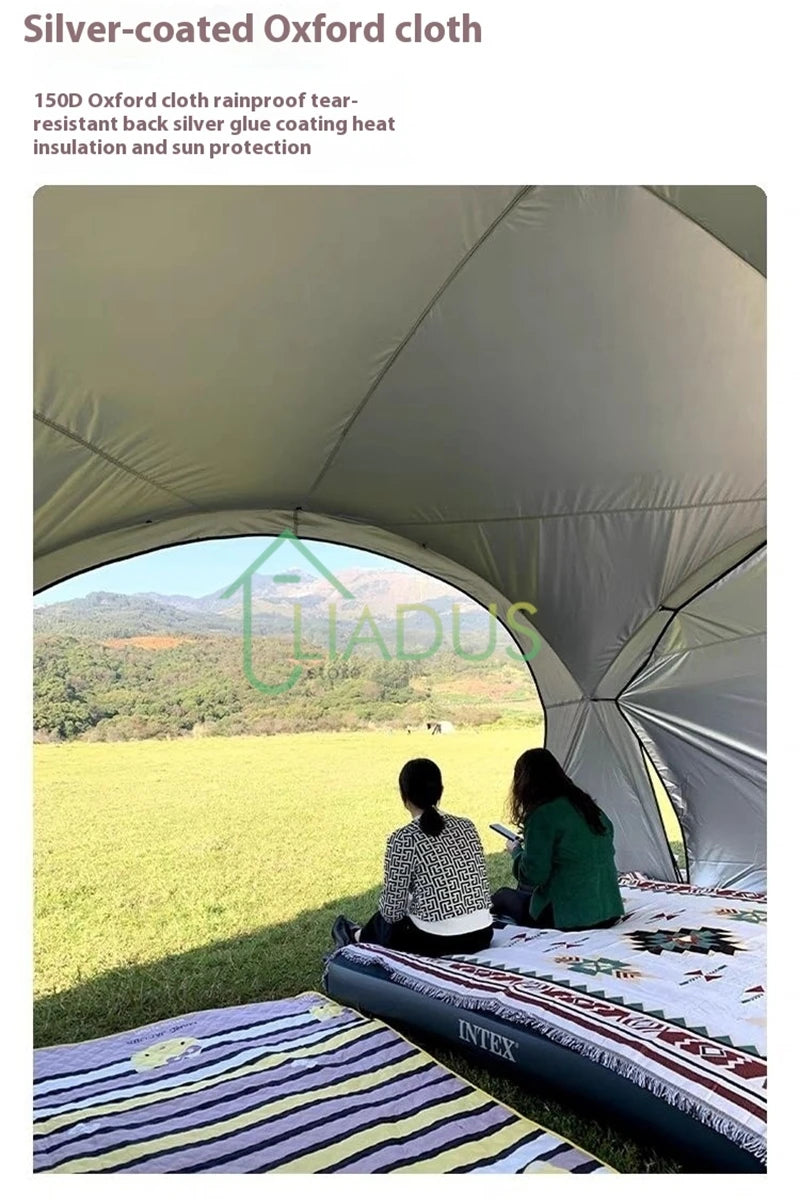 Oversized Outdoor Yurt Dome Canopy,UV Protection,Waterproof Camping Shelter,Outdoor Sun Shade,Tent