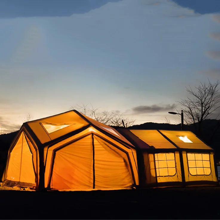 Hot sale! Large Luxury Waterproof Durable Inflatable Outdoor Camping  Tent  For 8-10 Persons- Limited time discount
