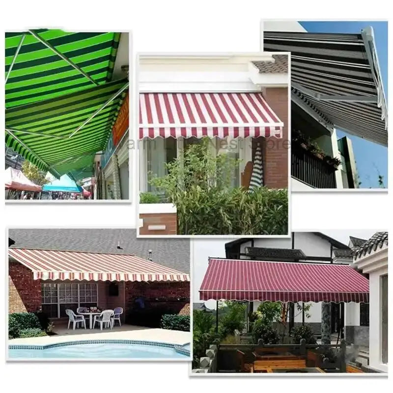 Retractable Gazebos Hand-cranked Awning Outdoor Balcony Window Shop Sunshade Tent Courtyard Sun Protection and Rainproof Pergola