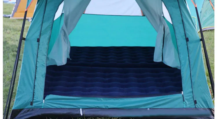 430/380/320cm Camping Tent 5-8-12 Person 3 Sizes Two-bedroom Tent Oversize Leisure Double-plies Rainproof Outdoor Family Tents