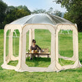 New Star Tent Transparent Bubble House Sun Room 4-10 Person PVC Courtyard Restaurant Shed Camping Supplies Outdoor Camping