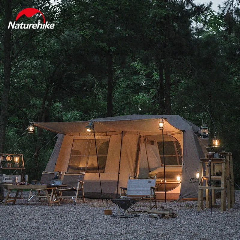 Naturehike Village 13㎡ Automatic Tent Camping Quick Opening Tents UPF50+ Breathable Tent PU2000mm Outdoor Travel For 4 Seasons