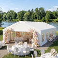 20x40 Ft Heavy Duty Party Tent With Removable Sidewalls And Windows Commercial Wedding Canopy