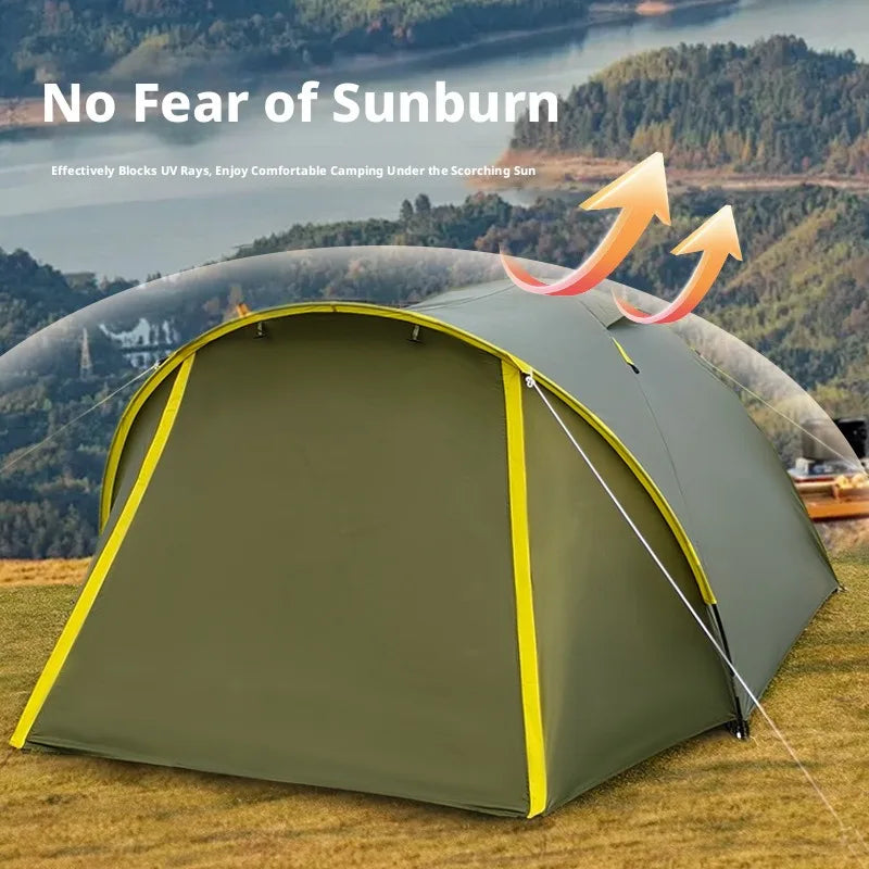 Portable Lightweight Instant Pop Up Small Outdoor Tent Windproof Waterproof Sun Shade Camping Tent for Beach and Park Leisure