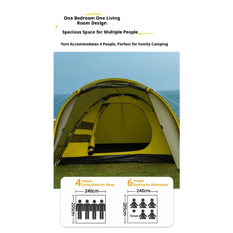 Portable Lightweight Instant Pop Up Small Outdoor Tent Windproof Waterproof Sun Shade Camping Tent for Beach and Park Leisure
