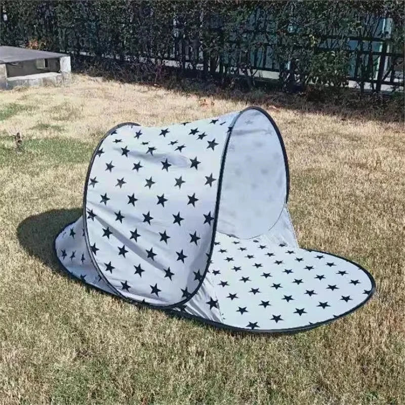 Outdoor Oval-Shaped Fully Automatic Quick-Opening Tent Portable Beach Tent Shade Shelter UV Protection Camping Tent Useful Tent