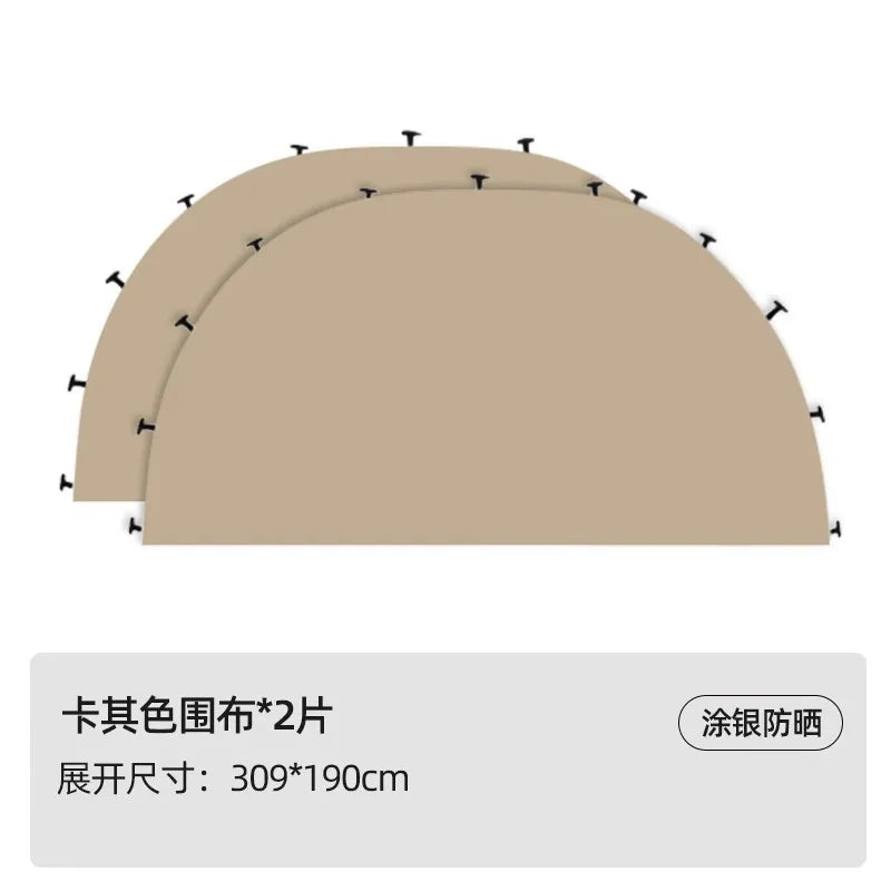 MOUNTAINHIKER 8-10 Person Outdoor Camping Dome Tents Light Luxury Round Gazebo Big Canopy Large Awning Pergola House