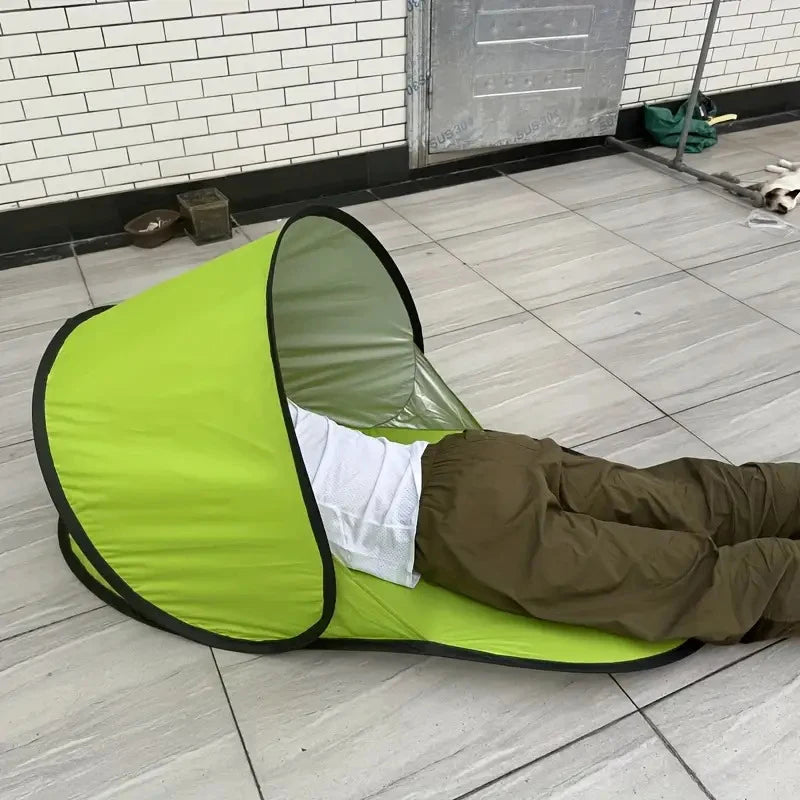 Outdoor Oval-Shaped Fully Automatic Quick-Opening Tent Portable Beach Tent Shade Shelter UV Protection Camping Tent Useful Tent