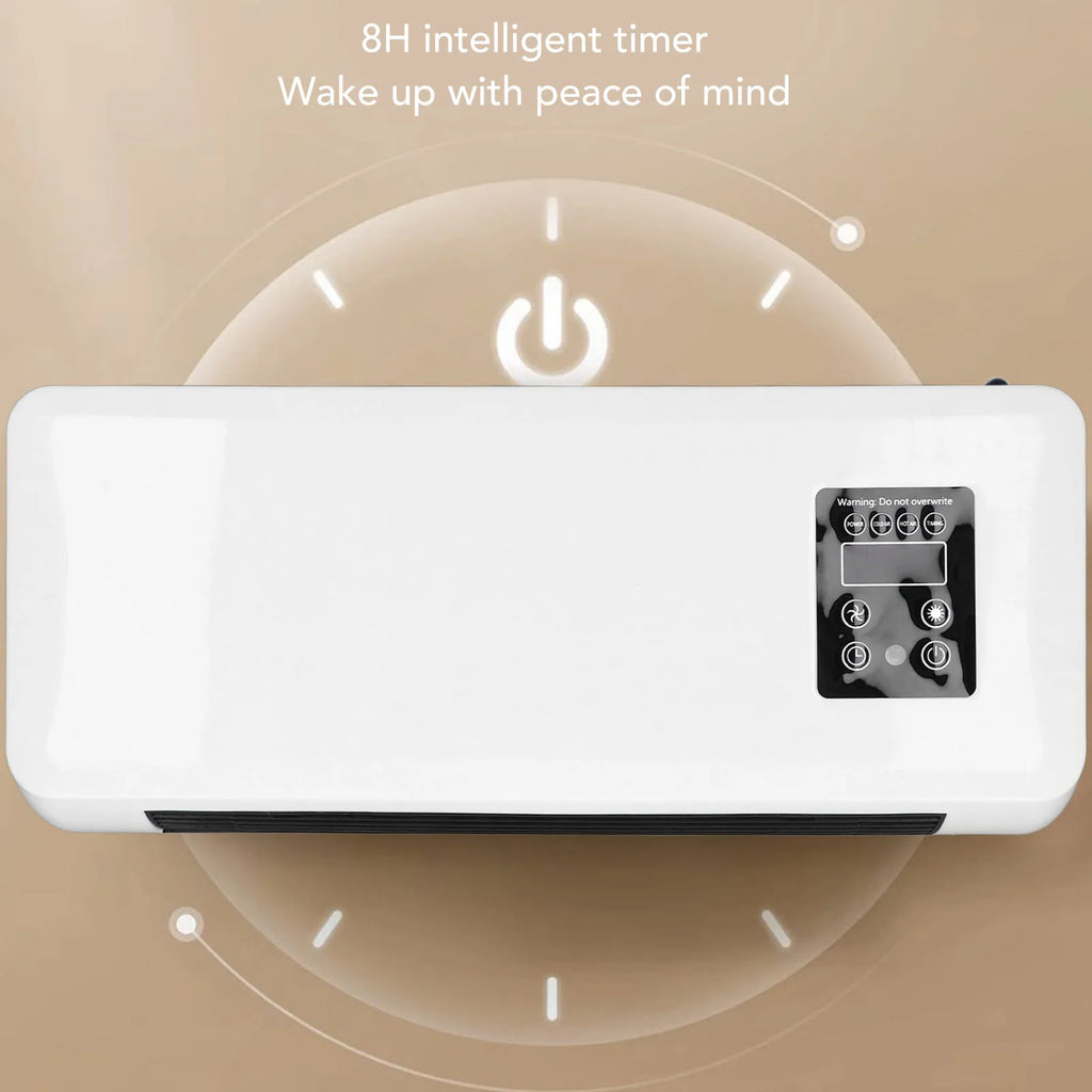 Wall Mounted Conditioner Heater Adjustable Wall Mount Portable Conditioner  Fast Heating Energy Saving for Bedroom