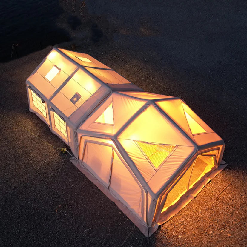 Hot sale! Large Luxury Waterproof Durable Inflatable Outdoor Camping  Tent  For 8-10 Persons- Limited time discount
