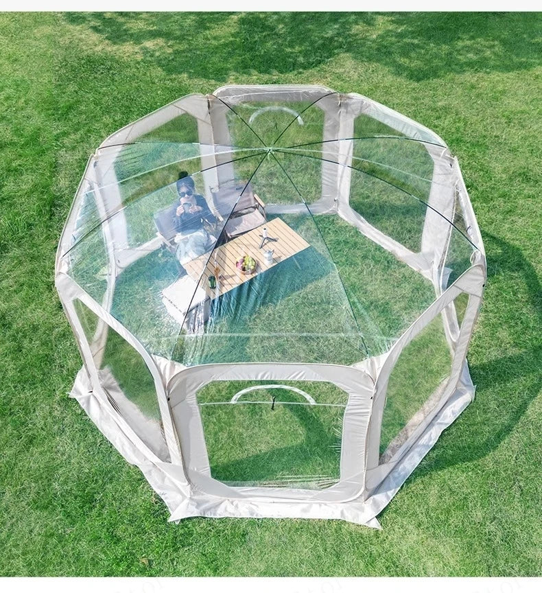New Star Tent Transparent Bubble House Sun Room 4-10 Person PVC Courtyard Restaurant Shed Camping Supplies Outdoor Camping