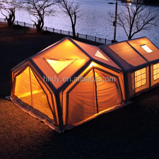 Hot sale! Large Luxury Waterproof Durable Inflatable Outdoor Camping  Tent  For 8-10 Persons- Limited time discount