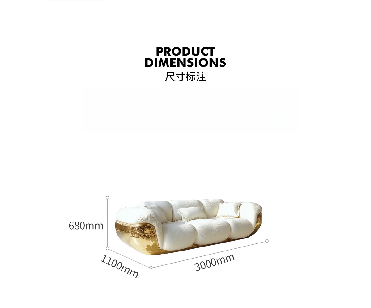 High quality sofa villa living room furniture four-person sofa