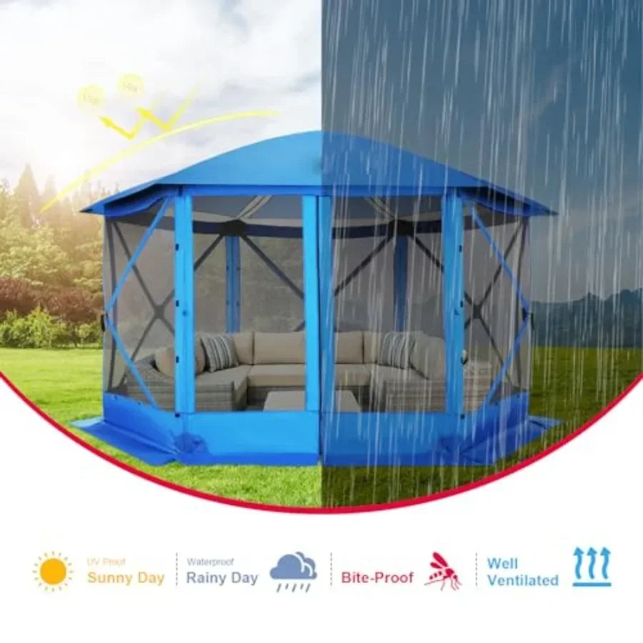12x12 FT Pop Up  Stargazing Tent Gazebos On Clearance with Removable Roof  Sned in Gazebo Sn Tents Portable carpas para Patio f