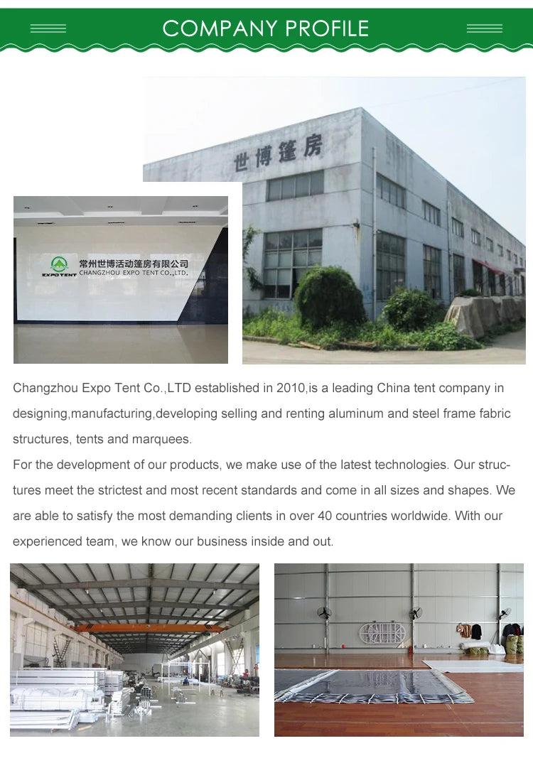 Outdoor Large Span Exhibition Wedding Event Tent Sunshade Canopy Tent Room 20 X 40 Party Tent For 200 500 People