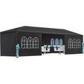 10x30 Outdoor Party Tent with 8 Removable Sides, Waterproof PE and Stabilizing Kit for Weddings and Events