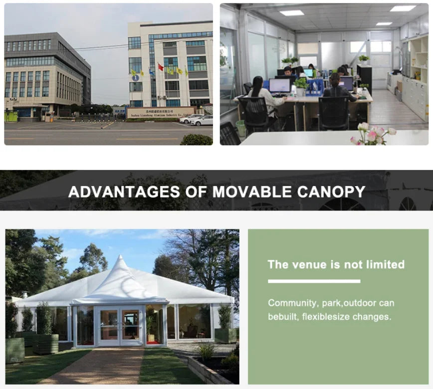 Hot sale large outdoor tent for wedding parties, commercial exhibition events for 200, 400, 600 people, large