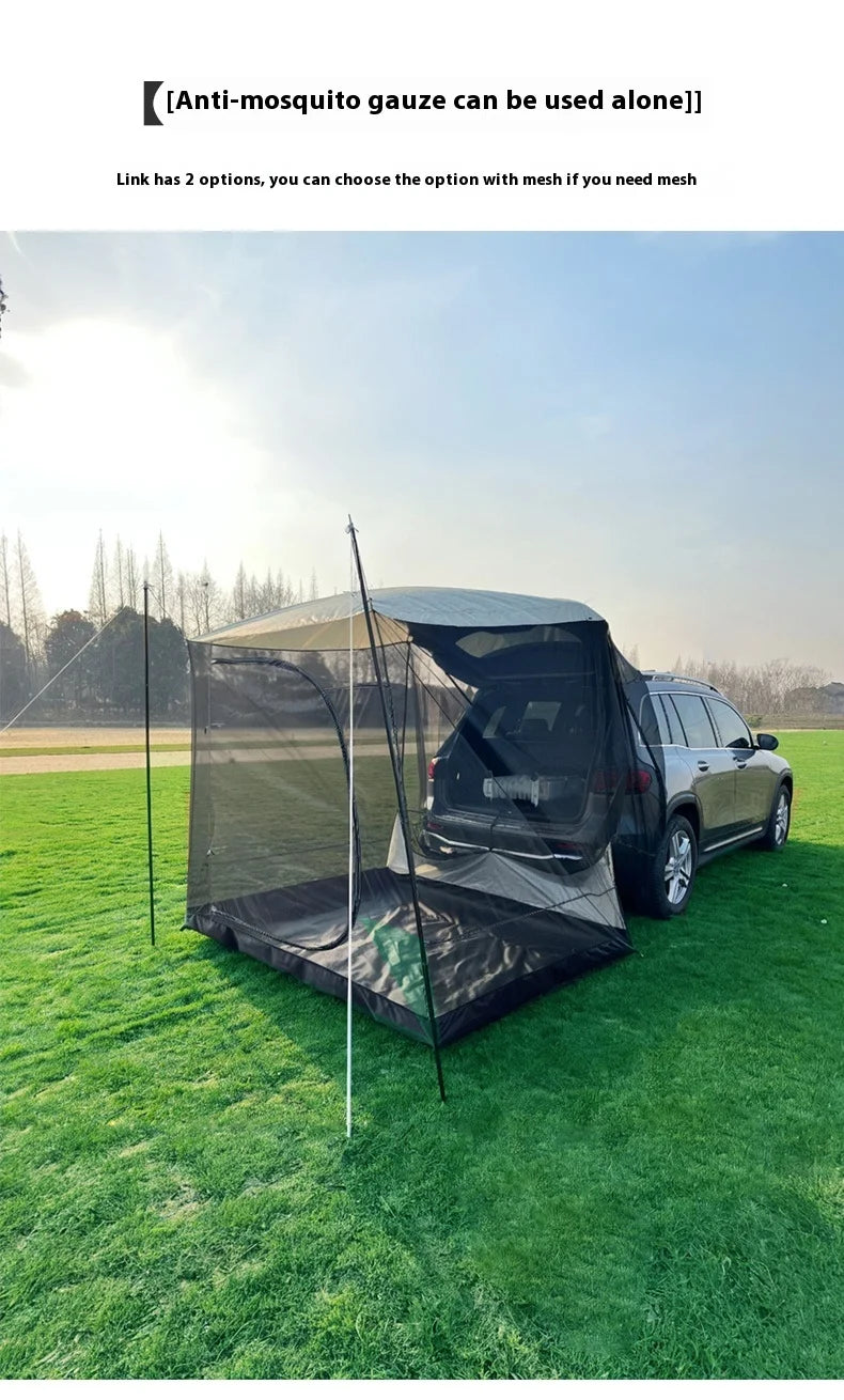 Lohascamping Car box docking tent  Portable Waterproof SUV Tail Tent 3-4 people Dome tent Sunshade Tunnel style tent,Large tent,