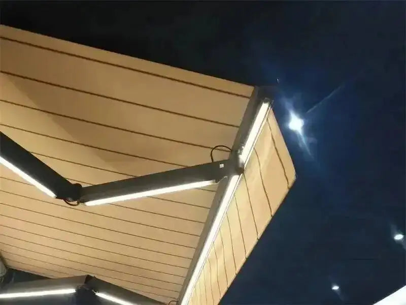 Z Electric Balcony Retractable Pergola Gazebos Awning Aluminum Tents Alloy Outdoor Eaves Rainproof Courtyard Tent Villa Sunshade