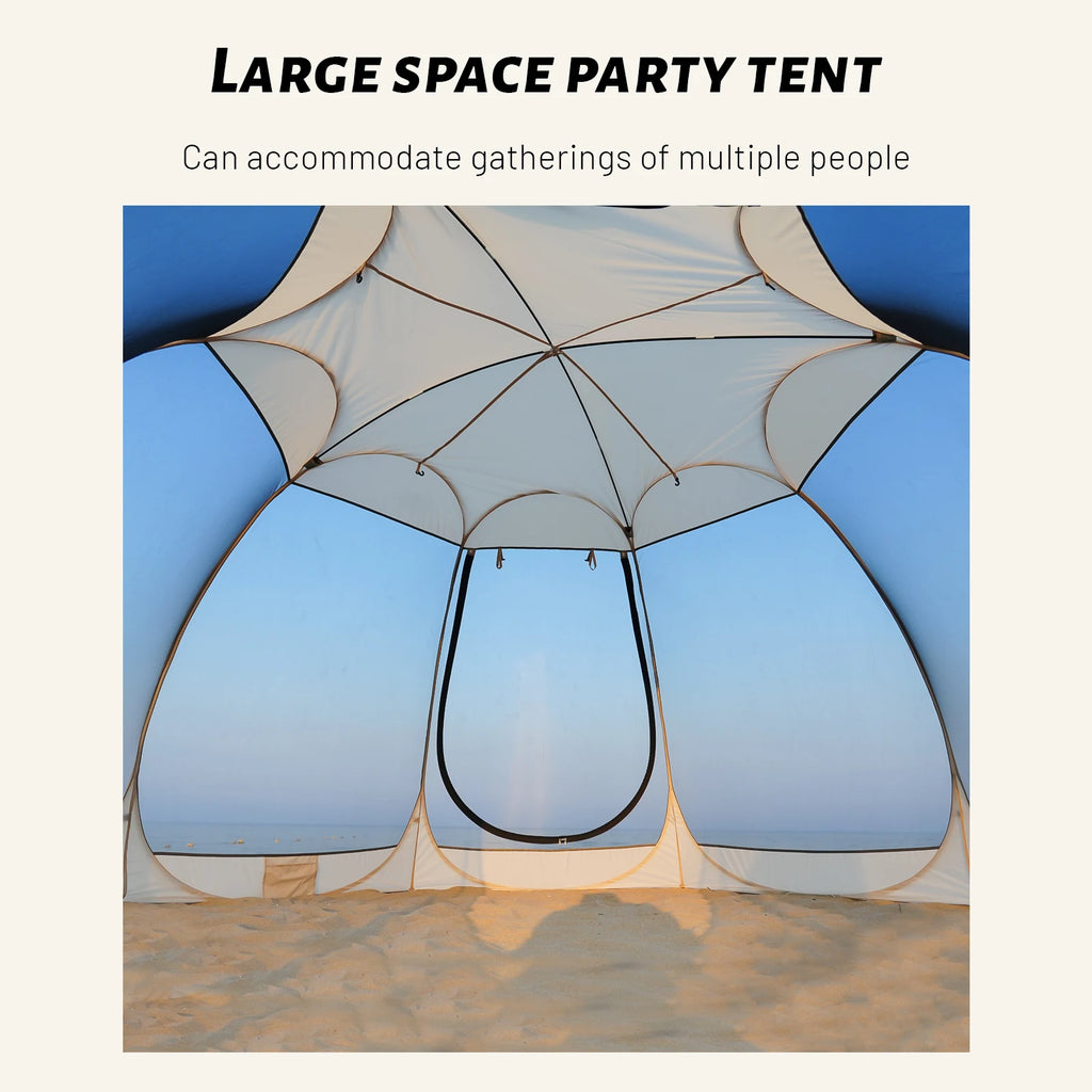 Portable Screen House Tent with Mosquito Net 6-8 Person Camping Backyard Patio & Protection Outdoor Shelter Suitable for family