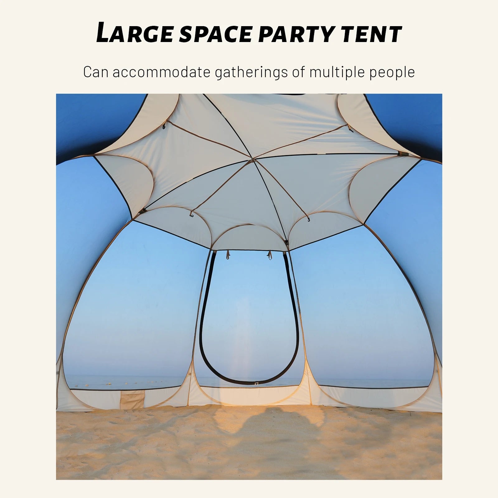 Portable Screen House Tent with Mosquito Net 6-8 Person Camping Backyard Patio & Protection Outdoor Shelter Suitable for family