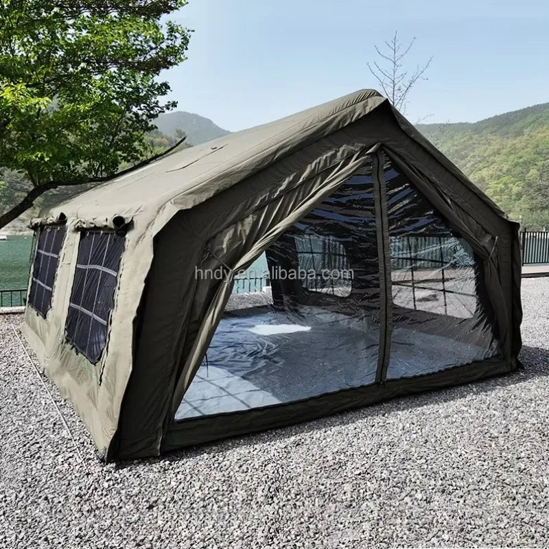 2026 17.28 Black Outdoor Camping Inflatable Tent Suitable For Outdoor Gatherings Of 8 To 12 People