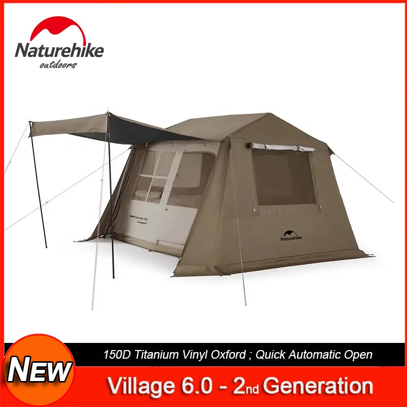 Naturehike Village 6.0 The Second Generation Quick Open Tent Family Automatic Tent for Camping Outdoor