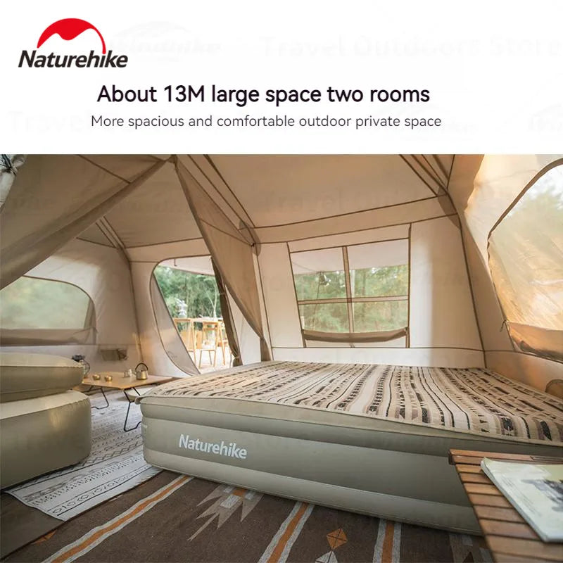 Naturehike Village 13㎡ Automatic Tent Camping Quick Opening Tents UPF50+ Breathable Tent PU2000mm Outdoor Travel For 4 Seasons