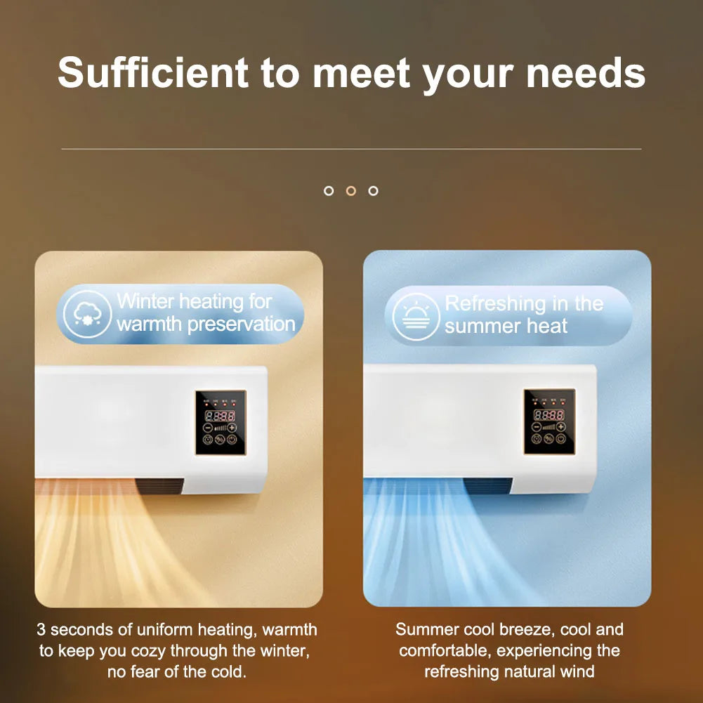 Portable Air Conditioner Wall-mounted Cooling Heating Air Conditioner Fan and Heater Air Conditioner Fan Heater Combo Split