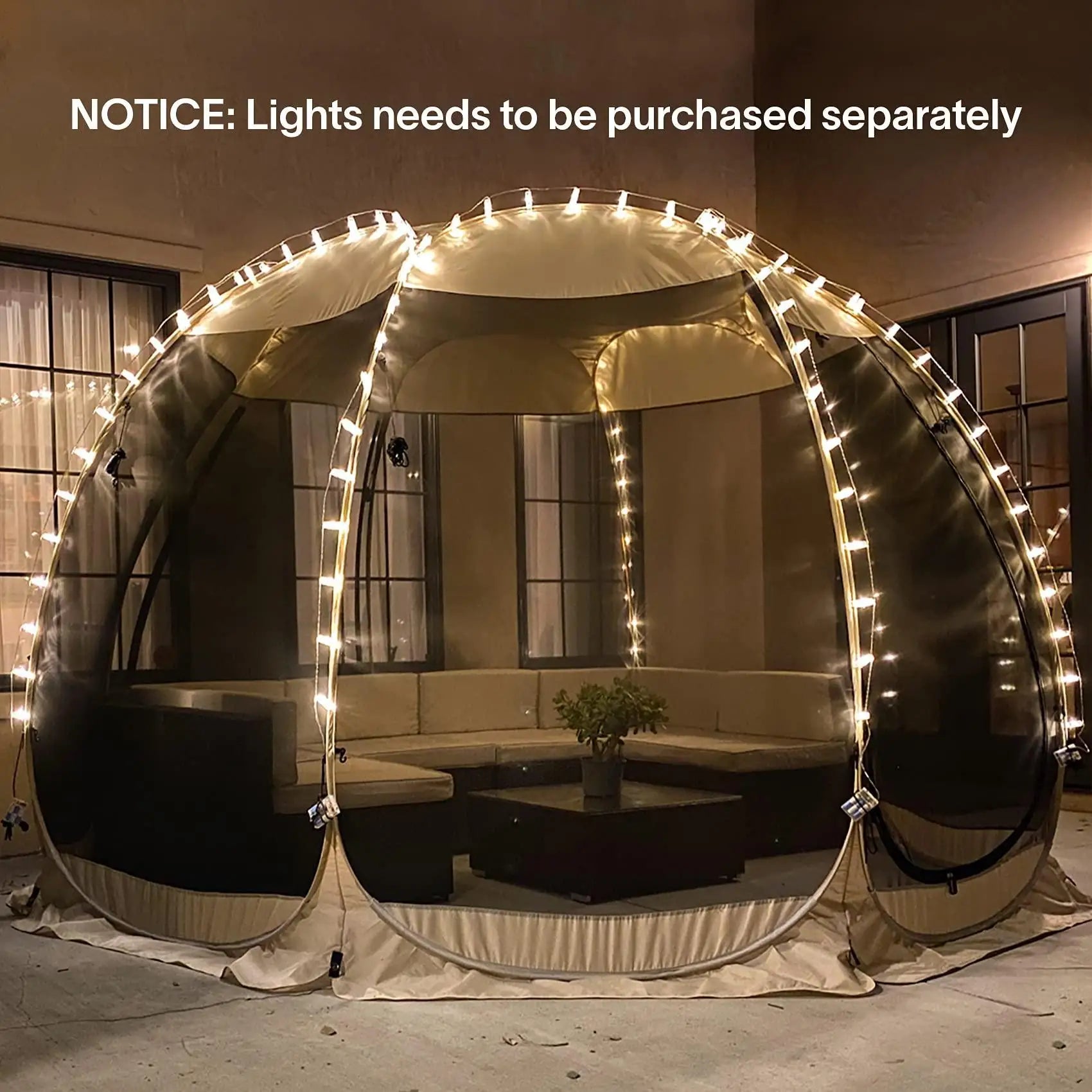 Hot Sale 6 Sided Mesh Screen Party Tent Durable Waterproof Outdoor Tent for Camping Backyard Garden Party