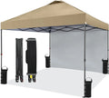 10x10FT Instant Pop-Up Gazebo with Removable Sidewalls, UV Protection & Waterproof Outdoor Canopy, Portable Event Tent for Parties, Weddings, Backyard, Beach, Camping